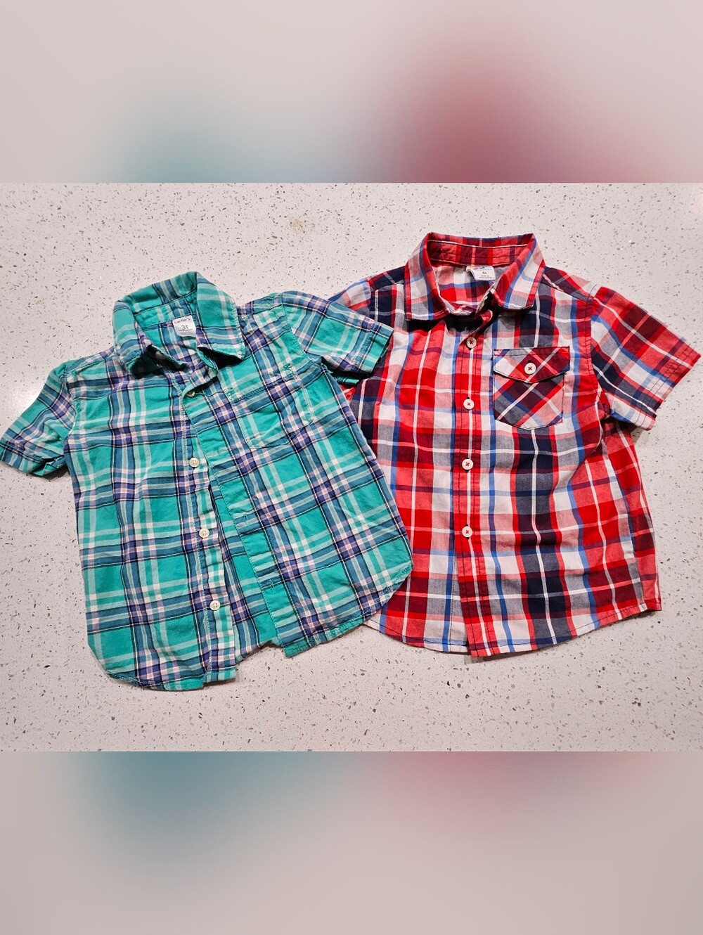 Two Boys Button Down Shirt, Size 3T And 4T